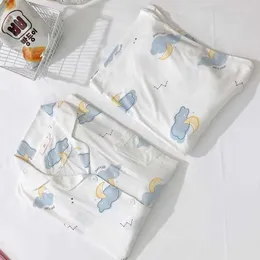 Sleep Lounge Modal Adhesive Womens Enfermagem Pijamas Têxteis Casos Clothes de enfermagem 2023 Novo pijama de maternidade de mangas compridas D240516