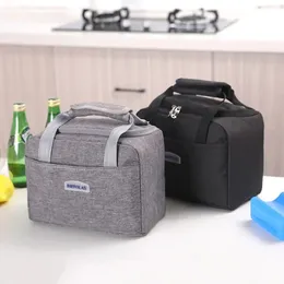 Портативная сумка для ланча теплоизолированная коробка, охлаждающая сумочка Bento Contain Container School Food Stare Sacks 240511