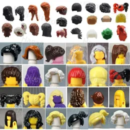 Andra leksaker MOC Character Hair Piece Human Body Parts Building Character Hair Style Head Girl City Character Accessories Brick Toy S245163 S245163