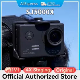 Sports Action Video Cameras SJCAM SJ5000X Elite Action Camera 4K FHD Video 30M Waterproof 2.4G WiFi Action Camera Sports Camera Bicycle Helmet Camera B240516