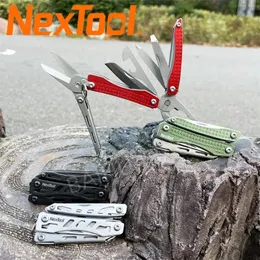 NEXTOOL MINI Flaggschiff Multitools 10 in 1 EDC Reparaturwerkzeuge Taschenmesser Outdoor Survival Kit Box Dose Openerzange 240514