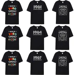 Мужские футболки, сделанные в 1960/1961/1962/1963/1964/1965/1966/1967/1968/1969