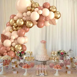 Parti Balonları İhale Turuncu Balon Çelenk Kemeri Kemeri Mutlu Yıllar Parti Dekor Çocuk Babyshower Kız Lateks Balon Dekor Düğün Malzemeleri