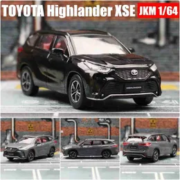 Diecast Model Cars 1/64 Toyota Highlander XSE Hybrid Minuture Model JKM 1/64 Premium SUV Toy Car Vehicle Free Wheels Diesel Alloy Collection Gift WX
