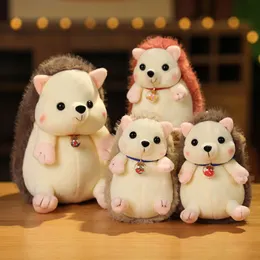 New 1pc 15cm/20cm Creative Hedgehog Toys Delicate Bell Hairy Soft Stuffed Animal Plush Gifts For Kids Home Decro