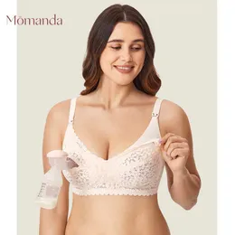 Maternity Intimates MOMANDA Lace Handless Pump Bra Care Underwear Integrated Breastfeeding Support d240517