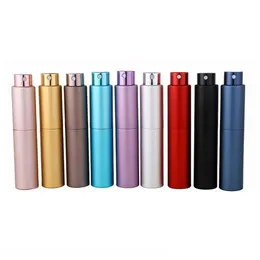 Packaging Bottles Wholesale 10Ml Aluminum Per Bottle Empty Filling Spray Atomizer Rotary Drop Delivery Office School Business Indust Dhmdr