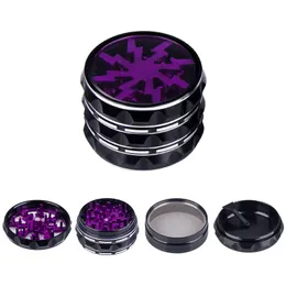 P053 DAB RIG Shurt Tipe Grinder OD 60 мм красочный большой 4 -й слой прозрачный верхний верхний освещение шлифовальщики стеклянная вода для бонга инструмент