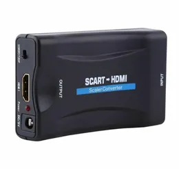 1080p Scart Converter Audio HDTV SKALE BOX STB用スマートフォンHDテレビDVD最新4950004用スケールビデオアダプター