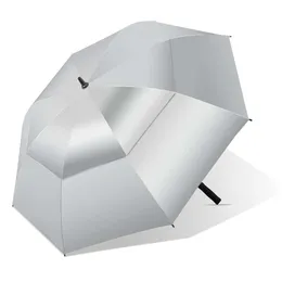 Hexsolid 62/68 inç golf UPF 50+Yağmur, güneş rüzgar geçirmez, su geçirmez, havalandırma şemsiyesi için uygun ekstra büyük