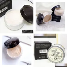 Gesicht Pulver Drop neues Paket in Black Box Laura Mercier Foundation Lose Einstellung Fix Make -up Min Pore Auftrag Concealer Delivery Healt OTFQ0