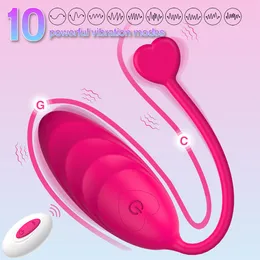 Vibrator Vibrator 10 мод носимые вибрационные яичные секс игрушки для женщин беспроводной пульт дистанционного управления G Spot Massager Vaginal Ball