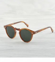 Gregory Peck Brand Designer Мужчины женщины солнцезащитные очки Oliver Vintage Polarized Sunglass Ov5186 Retro Sun Gchanes Oculos de Sol OV 5189992656