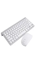Slim Wireless tangentbord och musuppsättning Mini Silent Mute Mouse and Keyboard Fashion Simple Style256O6665819
