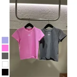 Сплошная летняя футболка для женской одежды печати с помощью футболки с коротки