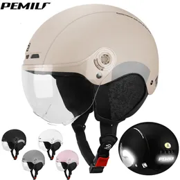 PEMILA The Four Seasons Cycling Helmet With Goggles Lens Ear Protection Bicycle Helmet MTB Reflective sticker E-Bike Bike Helmet 240516