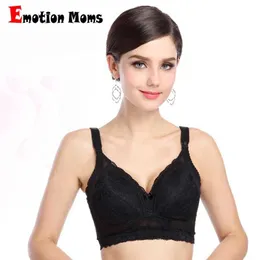 Maternity Intimates Emotion Moms erbjuder gratis leverans av högkvalitativ trådlös full kopp bomull Stor-sized Maternity Bras D240517