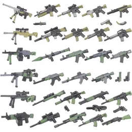 Outros brinquedos modernos urbanos especiais forças -tarefas especiais Forças Militar de construção de armas militares soldados do exército Soldier Digital Gun Ak Mini Brick Toy S245163 S245163