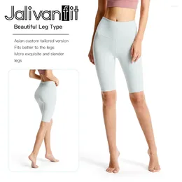 Активные шорты Jalivanfit Women Gym Gym High Push-Up Cycling Sport Leggings Бесплатные беговые фитнес-фитнес