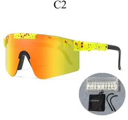 Óculos de sol polarizadores de ciclismo de moda de designer
