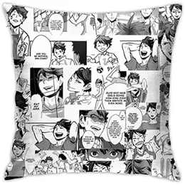 Pillow Oikawa Tooru Collage - haikyuu tampas decorativas para sofá casas de sofá 18x18 polegadas