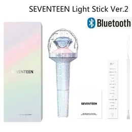 KPOP Official Light Stick Seventeteens Lightstick Ver 2. Com o concerto Bluetooth LED LAMPLES GLOW LIGHTS HIPHOP TRADUROS DE GRANTO DE GRANÇA 240515