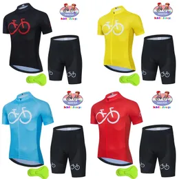 Childrens Cycling Clothes Summer Kids Shorts Jersey Bybyking Anzug Kinderkleidung MTB Childrens Cycling Wear Equipment 240516