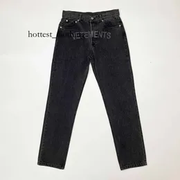 Vetements Jeans Men's Jeans Colored Hot Diamonds فضفاضة جينز غير رسمي للرجال نساء 11 بنطلون جينز جينز الرجال J230420 9878