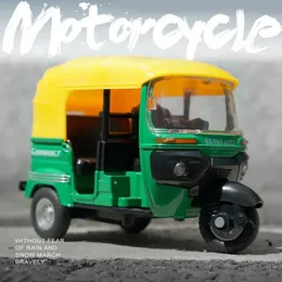 Modelo Diecast Model Cars Modelo de Triciclo com Som e Liga de Liga de Liga Luminosa Modelo de Toy Motorcycle Model Toy Car Gift WX