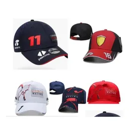 その他のオートバイアクセサリーF1 FORA ONE FL Embroidered Logo Mens and Womens Outdoor Sports Baseball Cap Drop Delivery Automobiles Mo otmuj