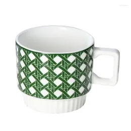 Canecas de canecas de cerâmica laminada estilo nórdico estilo geométrico caneca de caneca de gabinete casal de chá criativo de chá criativo xícaras de chá
