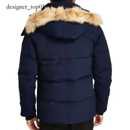 Kanada Down Jacke Real Coyote Pelde Designer Homme Puffer Windbreaker Jassen Oberbekleidung mit Kapuze mit VierRure Manteau Kanada Kanadian Down Jacke Hiver Parka 37f8