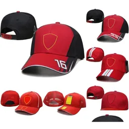Abbigliamento motociclistico F1 Team Racing Cap 2023 Formato 1 Cap da baseball Caps Motorsport Fashion Brand Mens Curved Brim Hat Drop Drop Deli Otlvk