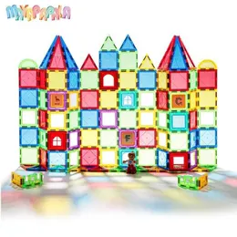 Магнитные блоки 6/8 кусков 6,5 см магнитных строительных блоков Mini Size Diy Magnetic Toys Childrens Designer Building Set Fun Birthday Gift Wx5.17