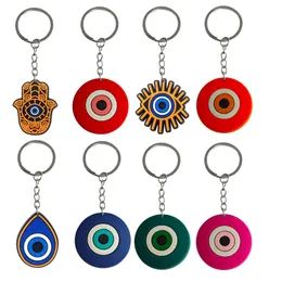 Outros acessórios de moda Devils Eye Keychain Keychains para Childrens Favors Favors fofos Sile Chain Chain ADT Tecking adequado