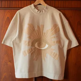 Yingling Atacado 300g ácido lavado Camiseta pesada Camiseta personalizada ombro de pescoço grosso Men tshirt de grande tamanho Fit Fit camiseta