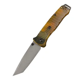 Högkvalitativ 537 Pocket Mapp Knife 8Cr13Mov Stone Wash Tanto Blade Pei Handle Outdoor Camping Vandring Fiske EDC Knives With Retail Box