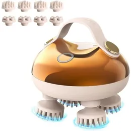 Elektrische Kopfmassaget -Werkzeug Rotlichttherapie zum Einklemmen von Haarwachstums Kopfhautmassaget -Anti -Druck -Kopfmassageklaue 240513