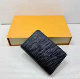 Top Luxury Leder Öffnungsgeld Geldbörse Mode -Designer -Brieftaschen Retro -Handtasche für Männer Klassische Kartenhalter Münz Vuttons berühmte Kupplungswallet -Kartenhalter