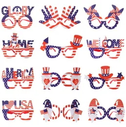 America Indipendence Day Child Child Party Ornament Glasses Frame USA Patriotic Glassies 4 luglio
