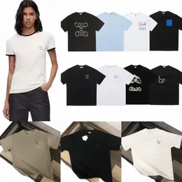 women's t shirts Summer tshirt High Versi Lowe Brand Short Sleeve and Crewneck Pure Cott Matte Wear Comfort we top u12i#