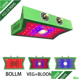 Grow Lights Cob Led Light 1200W Adjustable Veg Bloom Switch Fl Spectrum For Indoor Flower Seedlings Drop Delivery Lighting Dhz50