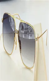 Topp modedesign solglasögon S100 Alkam fyrkantiga metallramar Enkel och mångsidig stil UV 400 skyddande utomhusglasögon med GLA7349541