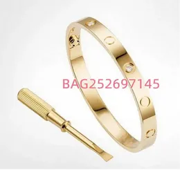 Designer Bangle Armband Titanium Steel Armband Classic Armband Fashion Bangle Men's and Women's Armband 18K Gold Jewelry Valentine's Day Gift Rose Gold Armband