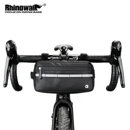 Rhinowalk Bicycle Handle Bag 3L Большой емкость Водоотдачавший многофункциональный плечо/талию/рамный пакет велосипедный велосипед 240516