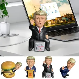 ドナルドトランプフィギュア面白いおもちゃ脱decompressinn Toys Donald J Trump The America President Collection Figure Toys Resin Sculpure