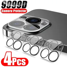 4pcs Camera Lins Protector Glass для iPhone 13 11 12 14 Pro Max Mini Lens Защитная стеклянная пленка