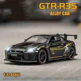 Diecast Model Cars 1 32 Simulierte Sportrennen Skyline R35 Spielzeug Die Casting Car Alloy Car Model Dekoration für Männer und Kinder Geschenke für Jungen Spielzeug WX