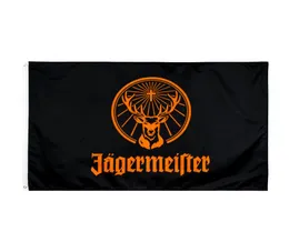 3x5fts 90x150cm Czarna Jagermeister Flag Factory Direct Whole Double Stitched2462481