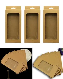 10pcsset decoração de enfermagem com armazenamento de janelas transparente embrulhando papel marrom wedding bebê presente multifunction box jewelry6960683